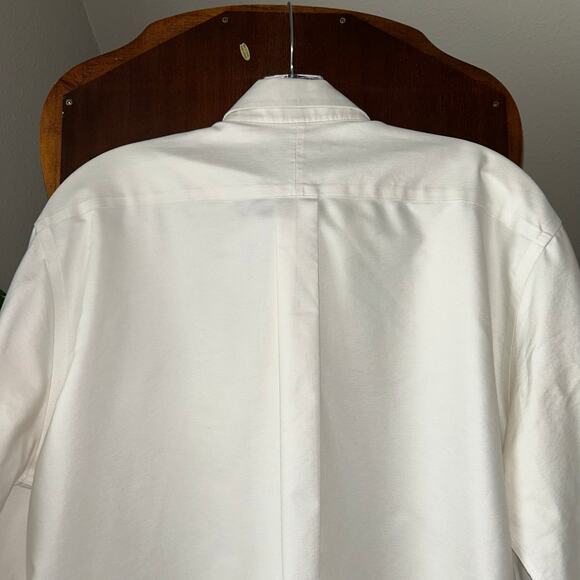 L.L. Bean Wrinkle Resistant Off White Men’s Dress Shirt 151/2-33 - read - Picture 4 of 8
